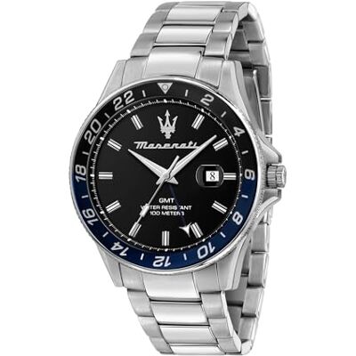 Maserati Herrklocka, tid, datum, analog, fodral 44 mm, begränsad upplaga samling utmaning R8853140011, Silverton, 44, armband Maserati Herrklocka, tid, datum, analog, fodral 44 mm, begränsad upplaga samling utmaning R8853140011, Silverton, 44, armband