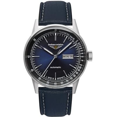 Bauhaus Aviation G38, automatik, 23663, blå, Klassisk Bauhaus Aviation G38, automatik, 23663, blå, Klassisk