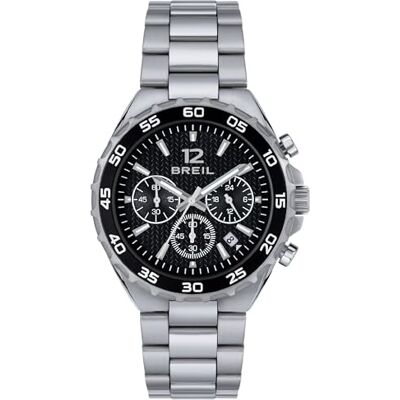 Breil Herrarmbandsur Highway, Silver/svart/vit, Taglia Unica, modern, avslappnad Breil Herrarmbandsur Highway, Silver/svart/vit, Taglia Unica, modern, avslappnad