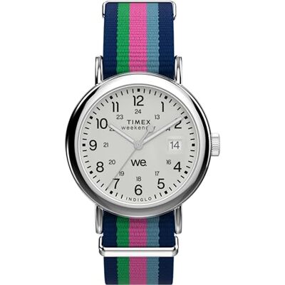 Timex TW2Y55300 Weekender Klocka på 37 mm med tygrem för kvinnor Timex TW2Y55300 Weekender Klocka på 37 mm med tygrem för kvinnor