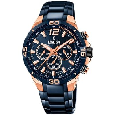 FESTINA F20524/1 Men's Blue Special Edition Chrono Watch FESTINA F20524/1 Men's Blue Special Edition Chrono Watch