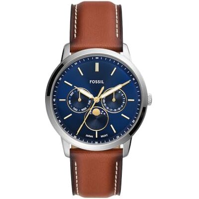 Fossil Reloj FS5903 Neutra hombre acero y piel Fossil Reloj FS5903 Neutra hombre acero y piel