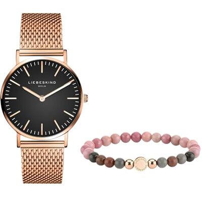 LIEBESKIND Berlin Set armbandsur & armband LS-0144-MQB rostfritt stål IP roséguld LIEBESKIND Berlin Set armbandsur & armband LS-0144-MQB rostfritt stål IP roséguld