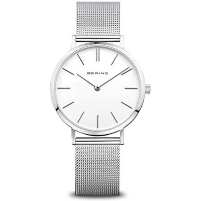 BERING Kvinnor Analogt Quarz Classic Collection armbandsur med Rostfritt stål Armband och Safirglas 14134-004 BERING Kvinnor Analogt Quarz Classic Collection armbandsur med Rostfritt stål Armband och Safirglas 14134-004