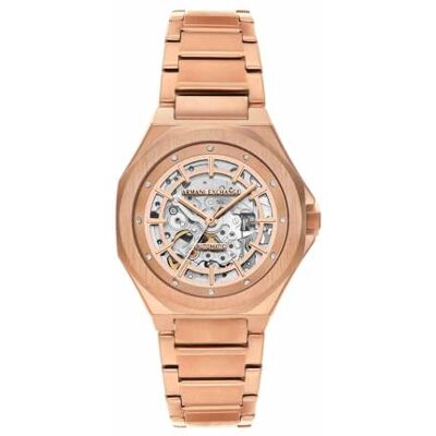 Giorgio Armani Watch For Women, Automatic three hand Movement and 36mm Case Size with Stainless steel strap,Guldton,36 mm Giorgio Armani Watch For Women, Automatic three hand Movement and 36mm Case Size with Stainless steel strap,Guldton,36 mm