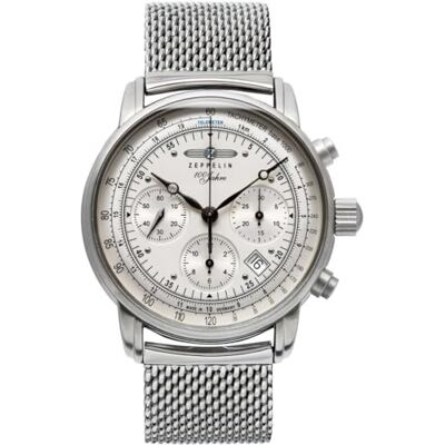 Zeppelin automatisk klocka 8618M-1, Vit, Armband Zeppelin automatisk klocka 8618M-1, Vit, Armband