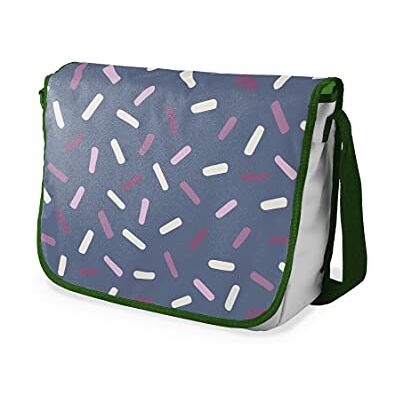 Bonamaison Digitalt tryckta budbärarväskor med khaki armband för studenter, skolväskor för flickor och pojkar, axelväskor, tillbaka till skolan, storlek: 29 x 36 cm, Flerfärgade, Messengerväskor för Bonamaison Digitalt tryckta budbärarväskor med khaki armband för studenter, skolväskor för flickor och pojkar, axelväskor, tillbaka till skolan, storlek: 29 x 36 cm, Flerfärgade, Messengerväskor för