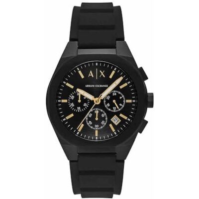 Giorgio Armani Watch For Men, Quartz Chronograph Movement and 42mm Case Size with Silicone strap Giorgio Armani Watch For Men, Quartz Chronograph Movement and 42mm Case Size with Silicone strap