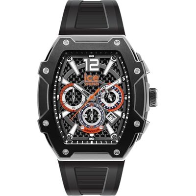 ICE-WATCH ICE boliday Black silver Steel Montre noire pour homme avec bracelet en silicone 024363 (Large) ICE-WATCH ICE boliday Black silver Steel Montre noire pour homme avec bracelet en silicone 024363 (Large)