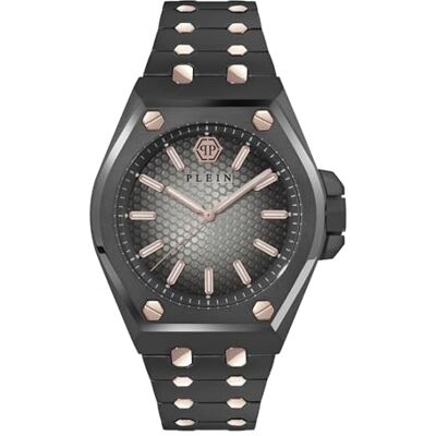 Philipp Plein herrklocka analog kvarts Plein EXTREME GENT rostfritt stål, GRÅ, Rem Philipp Plein herrklocka analog kvarts Plein EXTREME GENT rostfritt stål, GRÅ, Rem
