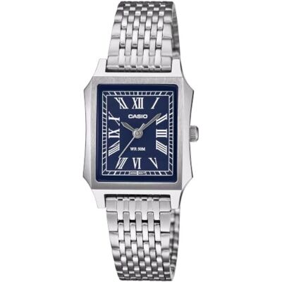 Casio LTP-B190D-2BVER damklocka, blå urtavla Armband av stål, romersk urtavla Casio LTP-B190D-2BVER damklocka, blå urtavla Armband av stål, romersk urtavla