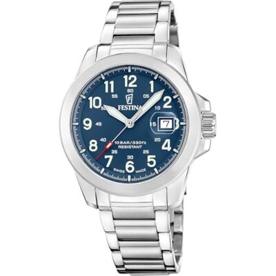 Festina Swiss tillverkad herrklocka i rostfritt stål med armband F20081/2 Festina Swiss tillverkad herrklocka i rostfritt stål med armband F20081/2