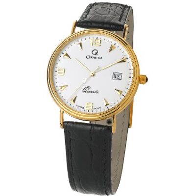 Orphelia analog kvartsklocka för män med läderrem MON-7081/1 Orphelia analog kvartsklocka för män med läderrem MON-7081/1
