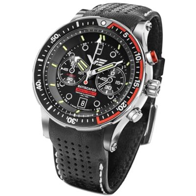 Vostok Europe Vostok Chistopol Batscafos kronografklocka, 316L rostfritt stål, 49,7 mm, vattentät, 300 m, läder- och silikonremmar Vostok Europe Vostok Chistopol Batscafos kronografklocka, 316L rostfritt stål, 49,7 mm, vattentät, 300 m, läder- och silikonremmar
