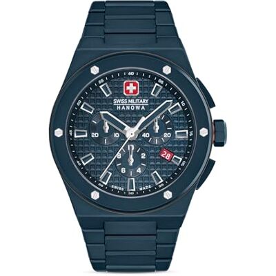Swiss Military Hanowa herrklocka kvarts 43 till 10 bar män SMWGI002281, SMWGI0002282, SMWGI0002284, SMWGI002285, SMWGI002280, blå, Armband Swiss Military Hanowa herrklocka kvarts 43 till 10 bar män SMWGI002281, SMWGI0002282, SMWGI0002284, SMWGI002285, SMWGI002280, blå, Armband