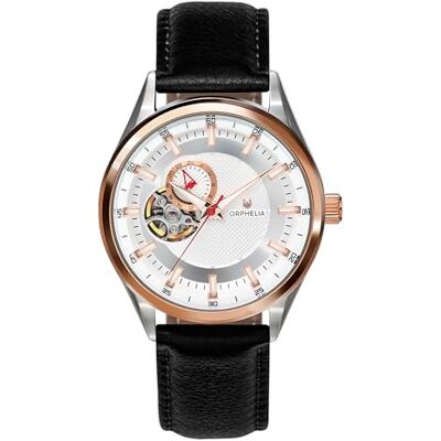 Orphelia automatisk herrarmbandsur balance med läderarmband bandet rosguld Orphelia automatisk herrarmbandsur balance med läderarmband bandet rosguld