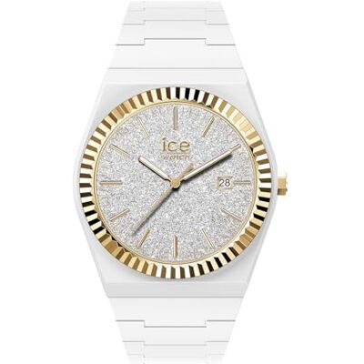 ICE-WATCH , Ice Power Pw1 White Glitter, Vitt Damur Med Silikonarmband, 024767, Small ICE-WATCH , Ice Power Pw1 White Glitter, Vitt Damur Med Silikonarmband, 024767, Small