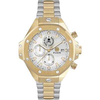 Philipp Plein herrklocka analog kvarts plein Chrono Royal, flerfärgad Philipp Plein herrklocka analog kvarts plein Chrono Royal, flerfärgad