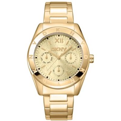 DKNY kvartsur Chambers multisport kvarts 5 ATM, Guld, Einheitsgröße, Modern DKNY kvartsur Chambers multisport kvarts 5 ATM, Guld, Einheitsgröße, Modern