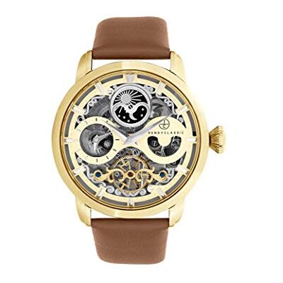 TRENDY CLASSIC Trendig klassisk analog kvartsur med läderrem CG1056-07 TRENDY CLASSIC Trendig klassisk analog kvartsur med läderrem CG1056-07