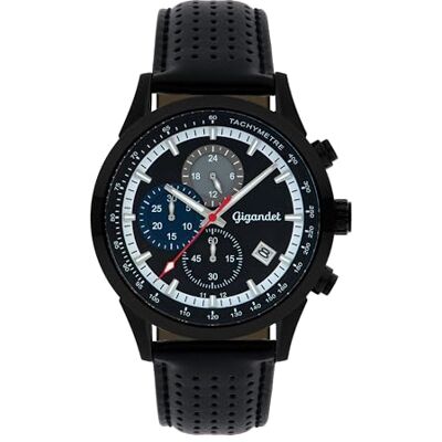 Gigandet Män analog japanskt kvartsurverk klocka med rostfritt stål armband 5VNAG17NE/003, svart Gigandet Män analog japanskt kvartsurverk klocka med rostfritt stål armband 5VNAG17NE/003, svart