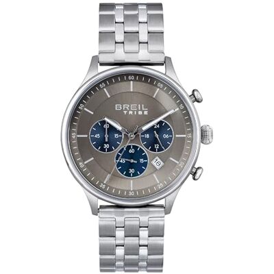 Breil Herrklocka enfärgad blå rörelse Chrono kvarts och silverstålarmband EW0642, Stålspipa, Taille unique, Armband Breil Herrklocka enfärgad blå rörelse Chrono kvarts och silverstålarmband EW0642, Stålspipa, Taille unique, Armband