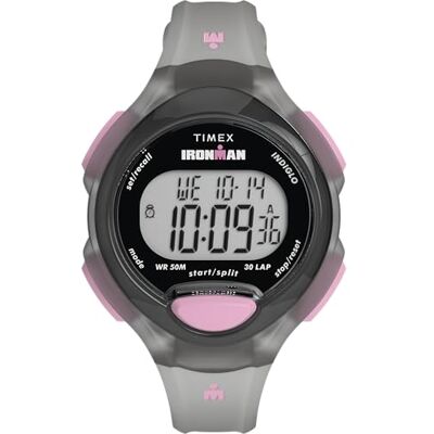 Timex Ironman Essential 30 Luxe Damklocka med en polyuretanrem på 34 mm, TW2W17400 Timex Ironman Essential 30 Luxe Damklocka med en polyuretanrem på 34 mm, TW2W17400