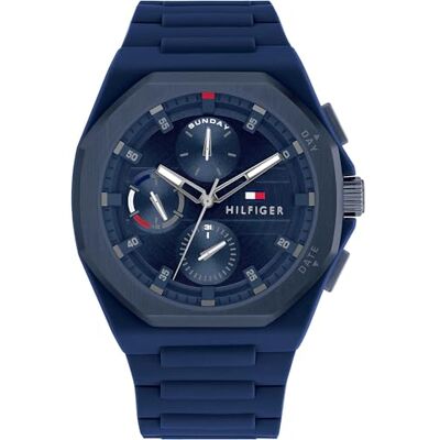 Tommy Hilfiger HERR BLÅ SILIKONSTRAPKLOCKA 1792122, BLÅ Tommy Hilfiger HERR BLÅ SILIKONSTRAPKLOCKA 1792122, BLÅ