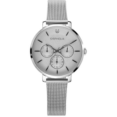 Orphelia dam multiurtavla klocka Derby med nät rostfritt stål armband armband silver Orphelia dam multiurtavla klocka Derby med nät rostfritt stål armband armband silver