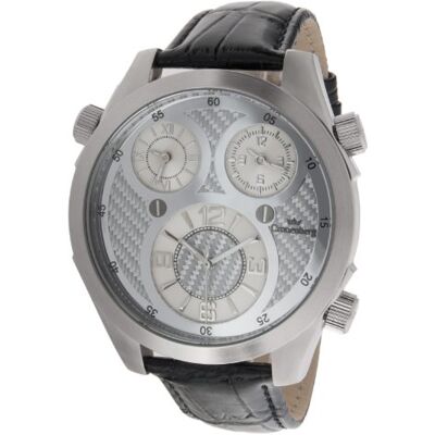 Cronenberg analog kvartsur med läderrem 12072W1-CB Cronenberg analog kvartsur med läderrem 12072W1-CB
