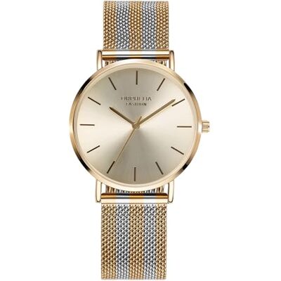 Orphelia Fashion damer analog kvartsklocka Milano med mesh rostfritt stål armband, Guld/silver, Armband Orphelia Fashion damer analog kvartsklocka Milano med mesh rostfritt stål armband, Guld/silver, Armband