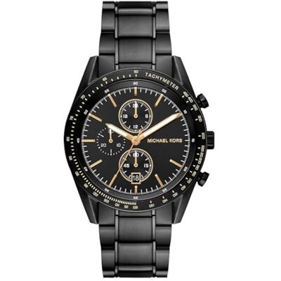 Michael Kors Warren Klocka för män, Quartz Chronograph-urverk med armband i rostfritt stål Michael Kors Warren Klocka för män, Quartz Chronograph-urverk med armband i rostfritt stål