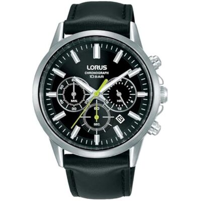 Lorus Analog kvartsklocka för män med läderrem RT379KX9 Lorus Analog kvartsklocka för män med läderrem RT379KX9