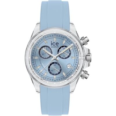 ICE-WATCH , Bewatch Clear Timeless Blue, Transparent Herrklocka Med Silikonarmband, 025632 (41 Mm) ICE-WATCH , Bewatch Clear Timeless Blue, Transparent Herrklocka Med Silikonarmband, 025632 (41 Mm)
