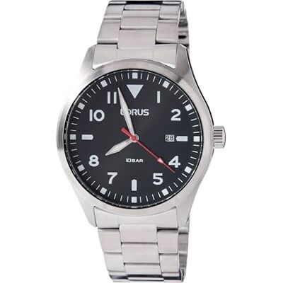 Lorus RH923QX9 Klocka, Silver, Svart, 42 mm Lorus RH923QX9 Klocka, Silver, Svart, 42 mm