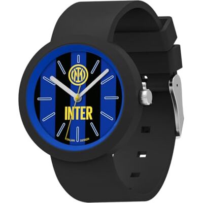 Seven Inter armbandsur, svart ljusblå, analog kvartsur, barn och tonåringar, sport- och fotbollsklocka, Blå, Taglia Unica, Sporter Seven Inter armbandsur, svart ljusblå, analog kvartsur, barn och tonåringar, sport- och fotbollsklocka, Blå, Taglia Unica, Sporter
