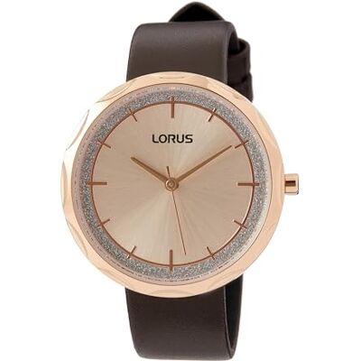 Lorus Damer analog kvartsur med läderarmband RG246WX9, ROSA Lorus Damer analog kvartsur med läderarmband RG246WX9, ROSA