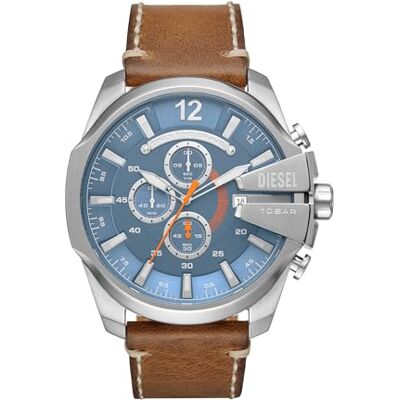 Diesel Mega Chief Chronograph, klocka i rostfritt stål, DZ4458 Diesel Mega Chief Chronograph, klocka i rostfritt stål, DZ4458