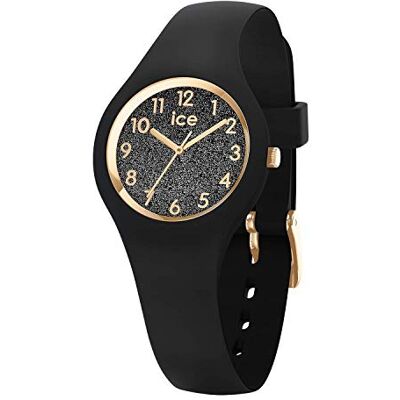 ICE-WATCH ICE glitter Black Numbers Svart damklocka med silikonband 015347 (extra Small) ICE-WATCH ICE glitter Black Numbers Svart damklocka med silikonband 015347 (extra Small)
