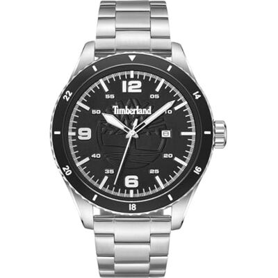 Timberland Män analog kvarts klocka med rostfritt stål armband TDWGH0010503, silver, Modern Timberland Män analog kvarts klocka med rostfritt stål armband TDWGH0010503, silver, Modern