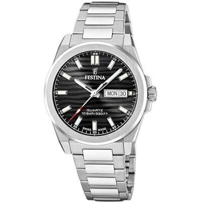 Festina Swiss tillverkad stålklocka för män med stålarmband F20073/5 Festina Swiss tillverkad stålklocka för män med stålarmband F20073/5