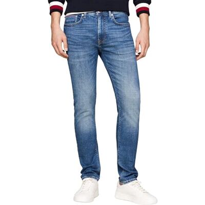 Tommy Hilfiger Herr Slim Bleecker PSTR Cross Blue Slim, Cross Blue, 28W/36L, Kors blå, 28W x 36L Tommy Hilfiger Herr Slim Bleecker PSTR Cross Blue Slim, Cross Blue, 28W/36L, Kors blå, 28W x 36L