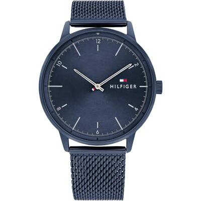 Tommy Hilfiger Analogt kvartsur för män med rem i rostfritt stål 1791841 Tommy Hilfiger Analogt kvartsur för män med rem i rostfritt stål 1791841