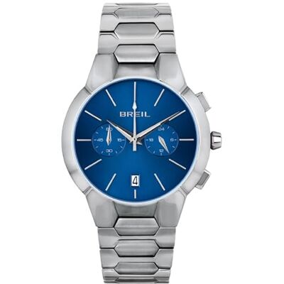 Breil herrklocka modell New One med stålarmband i kronokvartsrörelse, blå, Taille unique, armband Breil herrklocka modell New One med stålarmband i kronokvartsrörelse, blå, Taille unique, armband