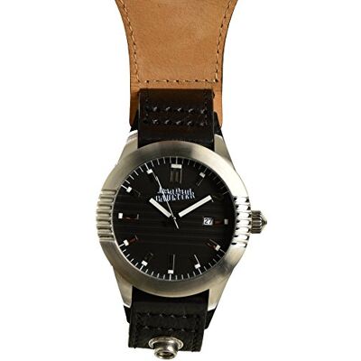 Jean Paul Gaultier herr analog kvartsklocka med läderarmband 8502501 Jean Paul Gaultier herr analog kvartsklocka med läderarmband 8502501