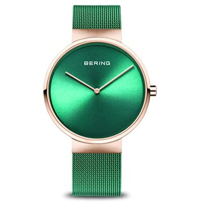 BERING Unisex Analogt Quarz Classic Collection armbandsur med Rostfritt stål Armband och Safirglas BERING Unisex Analogt Quarz Classic Collection armbandsur med Rostfritt stål Armband och Safirglas