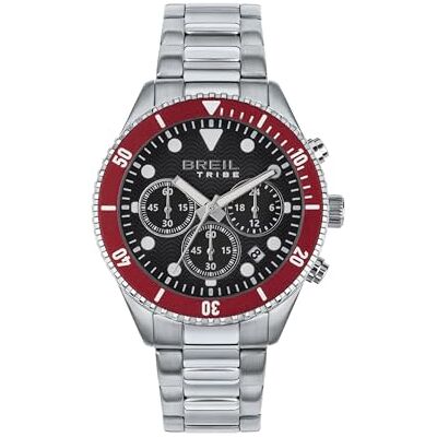 Breil Herrarmbandsur Outrider HU 41 mm Chrono med silverfärgat stålarmband, 10 bar, boettdiameter: 41 mm, EW0714, silver, Armband Breil Herrarmbandsur Outrider HU 41 mm Chrono med silverfärgat stålarmband, 10 bar, boettdiameter: 41 mm, EW0714, silver, Armband