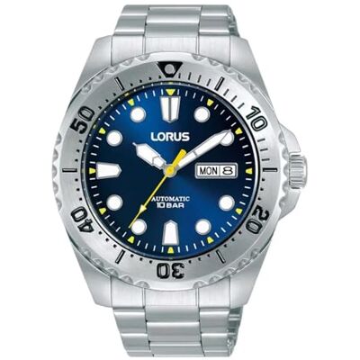 Lorus mäns analog automatisk klocka med rostfritt stål armband RL473BX9, silver, Einheitsgröße, Armband Lorus mäns analog automatisk klocka med rostfritt stål armband RL473BX9, silver, Einheitsgröße, Armband