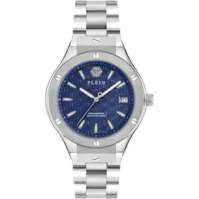 Philipp Plein herrklocka analog kvarts plein underdog, silver Philipp Plein herrklocka analog kvarts plein underdog, silver