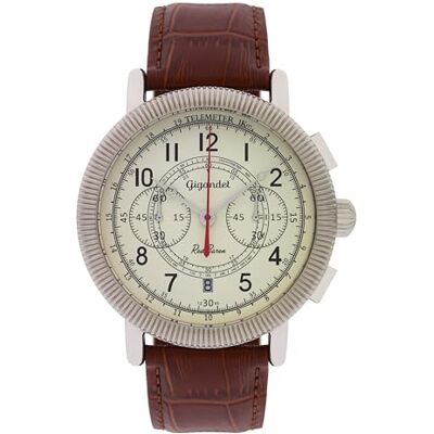 Gigandet Flygarklocka 15VNAG19NE/001, Beige, Rem Gigandet Flygarklocka 15VNAG19NE/001, Beige, Rem